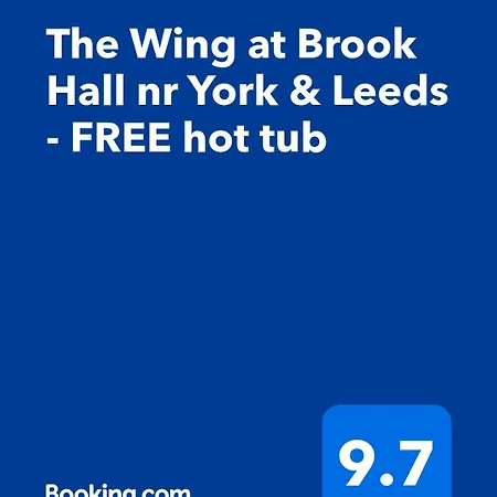 The Wing & Gardens With Free Hot Tub & Hard Tennis Court At Brook Hall Nr York & Leeds * Tadcaster
